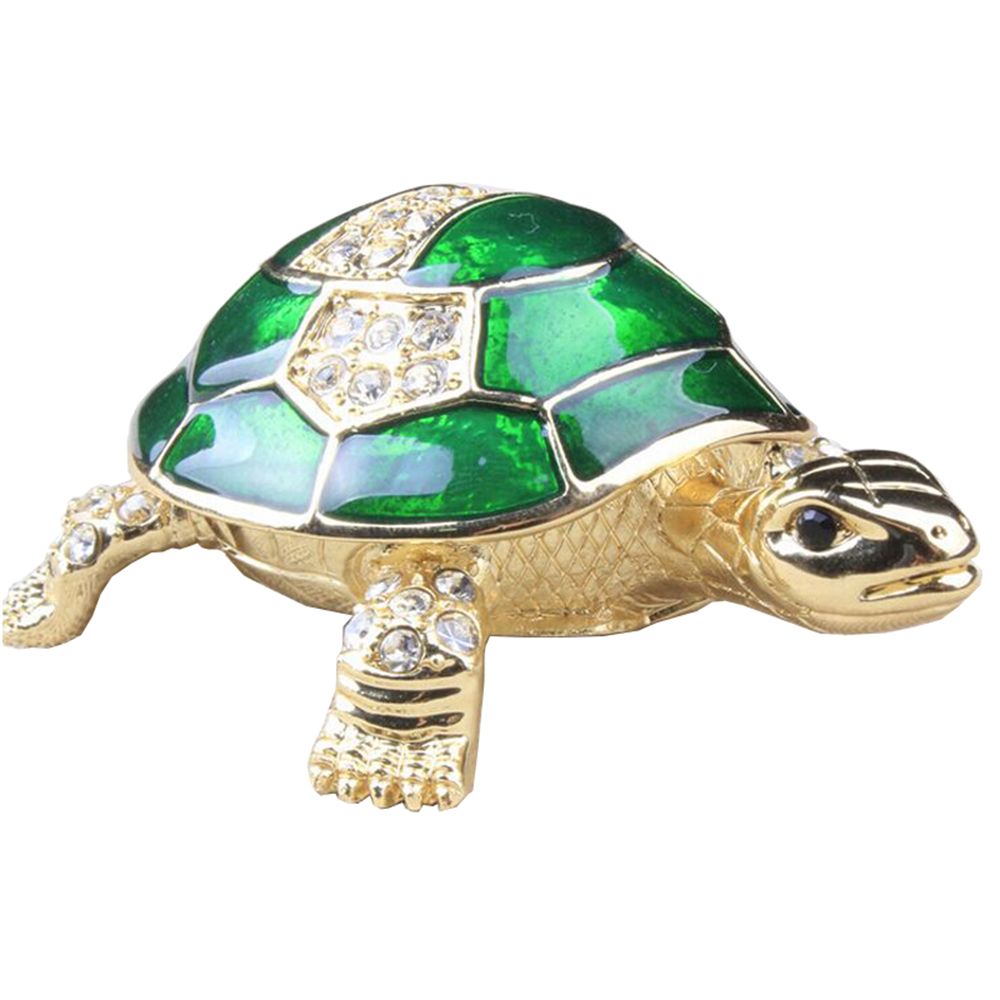 2019 Turtle Gold Trinket Box Metal Alloy Jewelry Box Sea Life Gifts Nautical Craft From Jiayouco