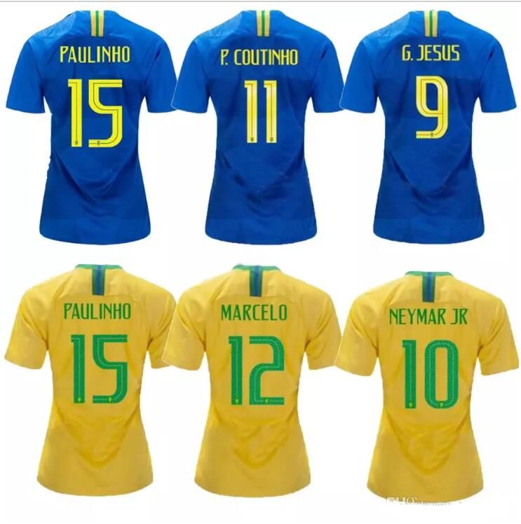 2018 De G Para Camisetas Paulinho Nacional jesus Camiseta PCoutinho MundoMujeres Fútbol 2019 Copa Del Hombre EH29WDI
