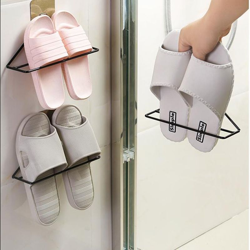 2021 Hanging Shoe Rack Wall Mounted Sticky Hanging Shoe Holder Hook ...