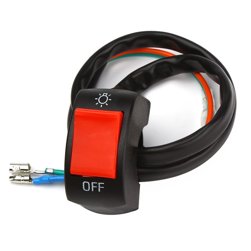 2021 Motorcycle Switches 12V DC Electrical System Bullet Connector Handlebar Switches ON/OFF