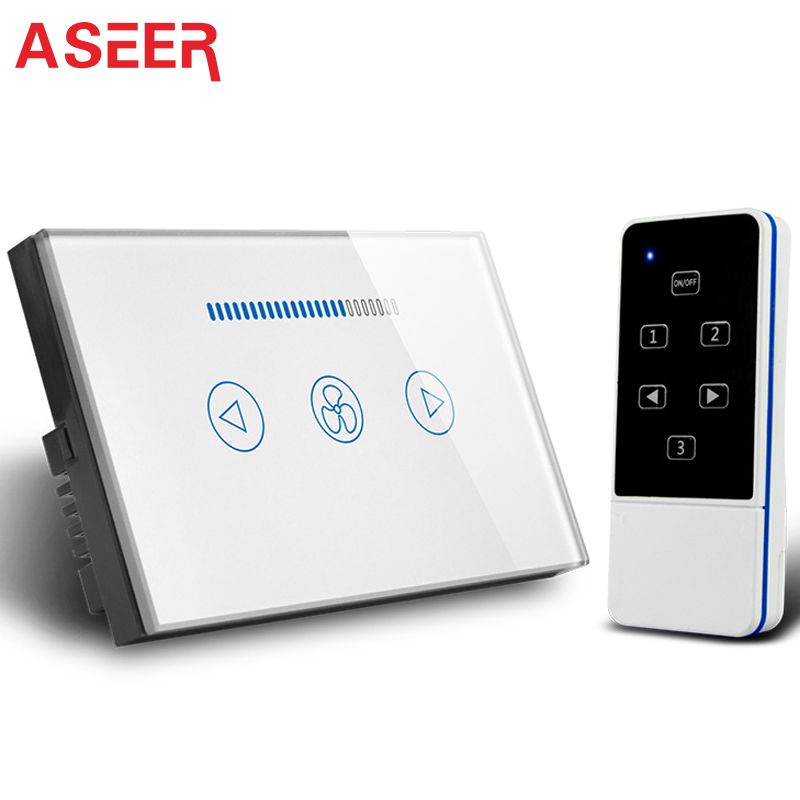 2018 Aseer Luxury Black Crystal Glass Wall Switch Panel Light 2018 Aseer Luxury Black Crystal Glass Wall Switch Panel Light Remote Control Ceiling Fan 600w Sd From Cnroyma
