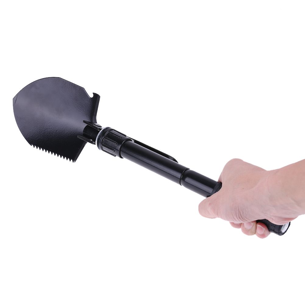 3 In 1 Multi Function Ultra Lightweight Survival Folding Shovel Spade Trowel Portable Camping