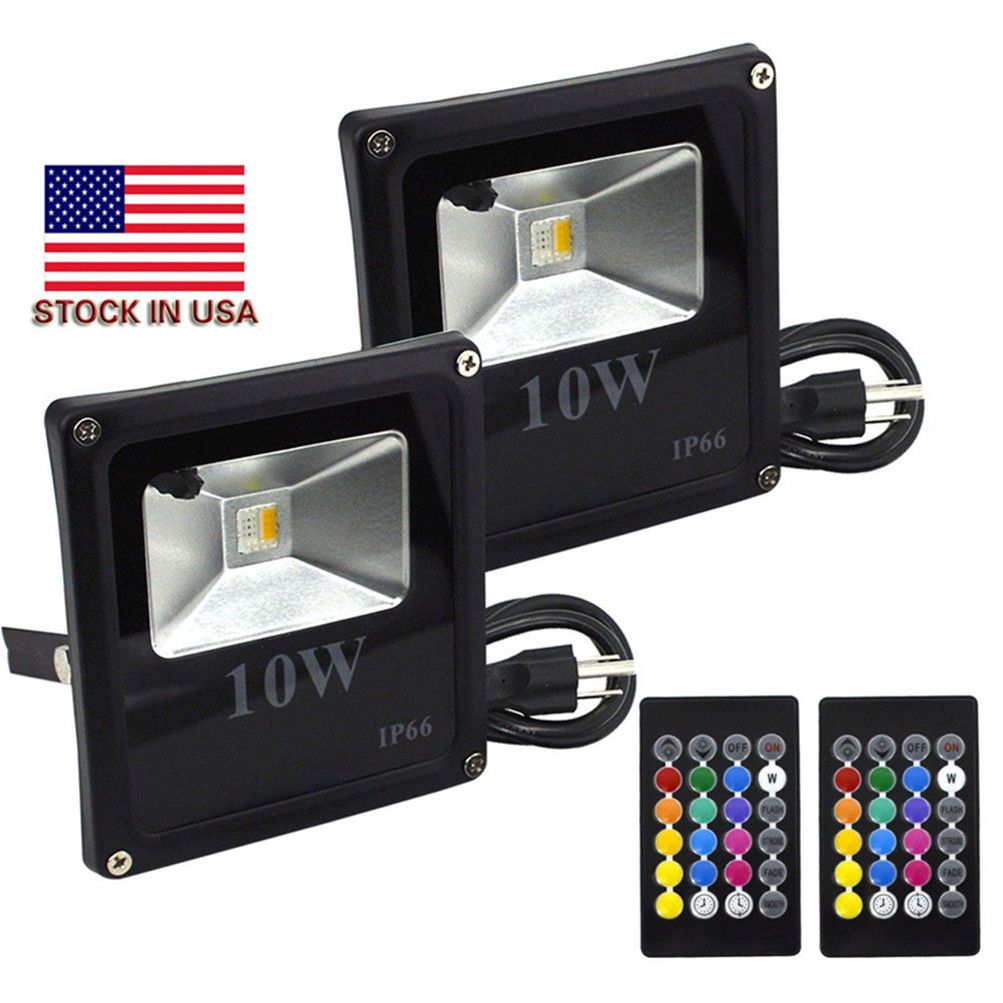 10w Rgb Led Flood Lights Outdoor Color Changing Security Light 10w Rgb Led Flood Lights Outdoor Color Changing Security Light 4 Modes With Remote Control Ip65 Waterproof Floodlight