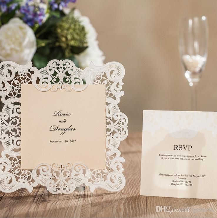 Wholesale Wishmade Wedding Invitation Cards Cw6079 Including Rsvp