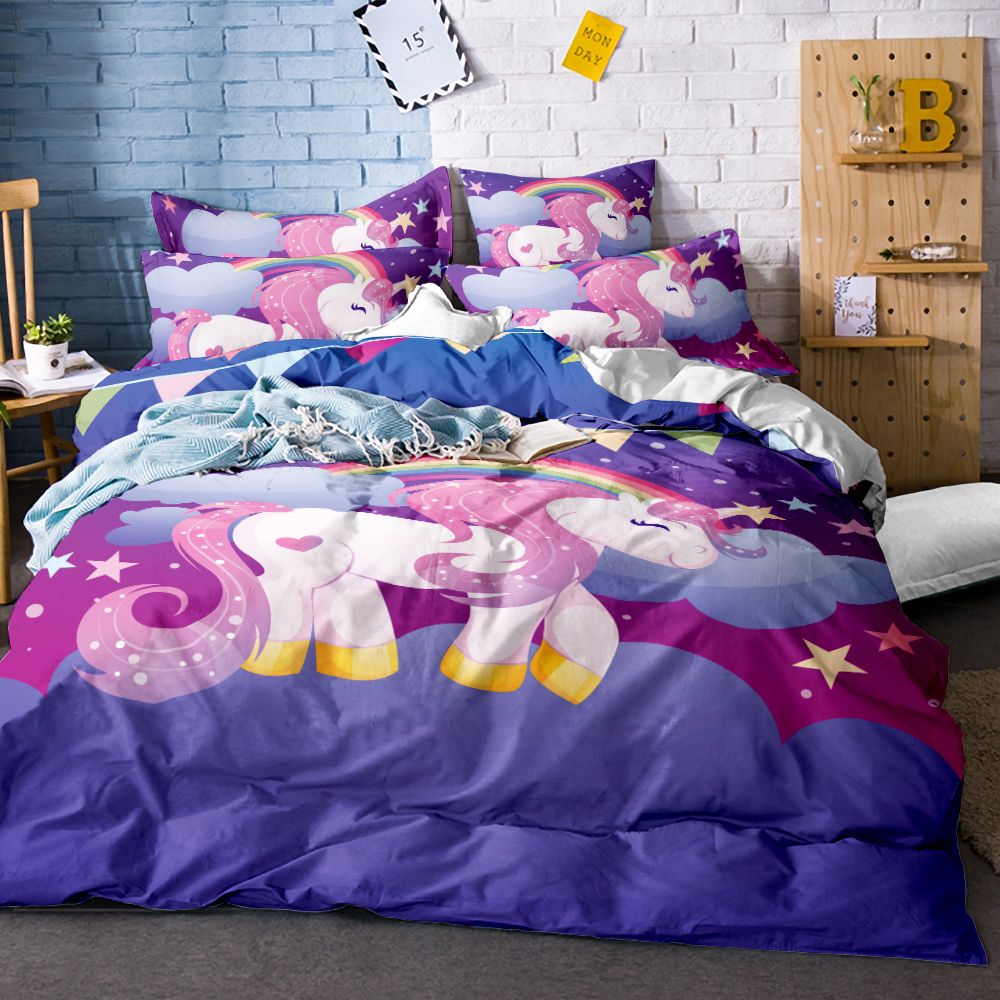 Head Of Hand Drawn Unicorn With Fl Wreath Confetti Bedding Head Of Hand Drawn Unicorn With Fl Wreath Confetti Bedding Set Ilration Duvet Cover Home Textiles Queen Size Comforter Sets On Duvets