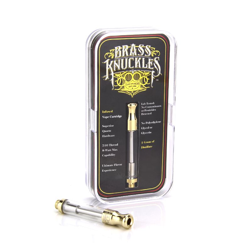 Brass Knuckles Cartridge 1.0ml Pryex Glass 510 Cartridges Ecigarette