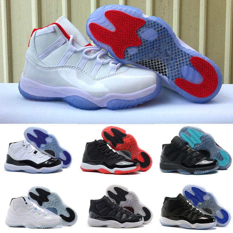 Basketball Shoes 11 11s White Red Space Jam Blackout Gym Red Midnight Navy Top Quality Men Women 