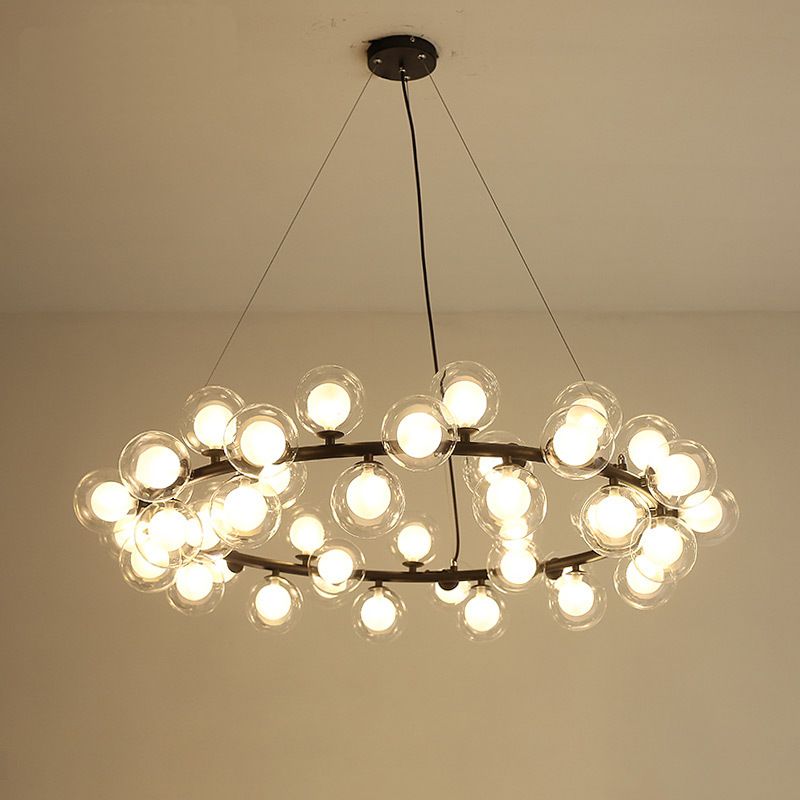 Magic Bean Modern Led Pendant Chandelier Lights For Living Room Magic Bean Modern Led Pendant Chandelier Lights For Living Room Dining G4 Gold Black White Glass Lamp Fixtures Blue Light Drum