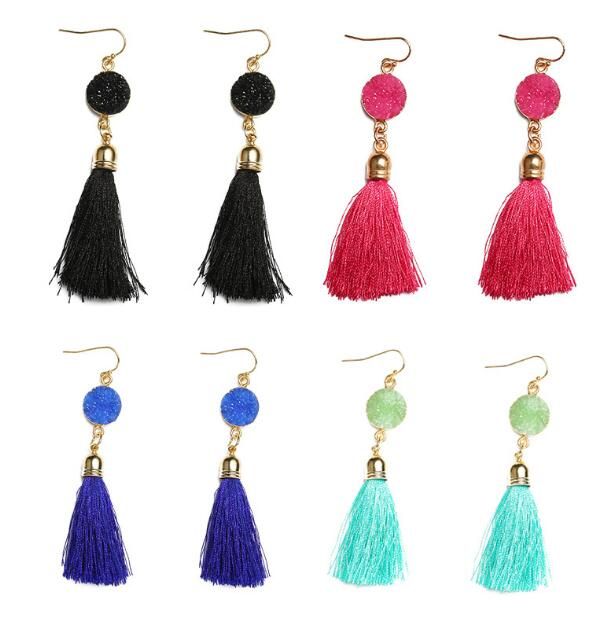 Best Quality New Fashion Exaggerate Large Tassel Earrings Joint Best Quality New Fashion Exaggerate Large Tassel Earrings Joint Dangling Earring Women Elegant Party Jewelry Lover Gift At Dangle