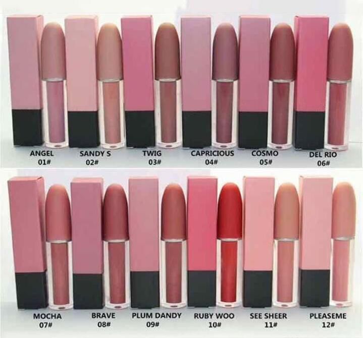 Makeup 12 Colorsmatte Lip Gloss Lips Lustre Liquid Lipstick Natural Long Lasting Waterproof Lipgloss Cosmetics Dropshipping