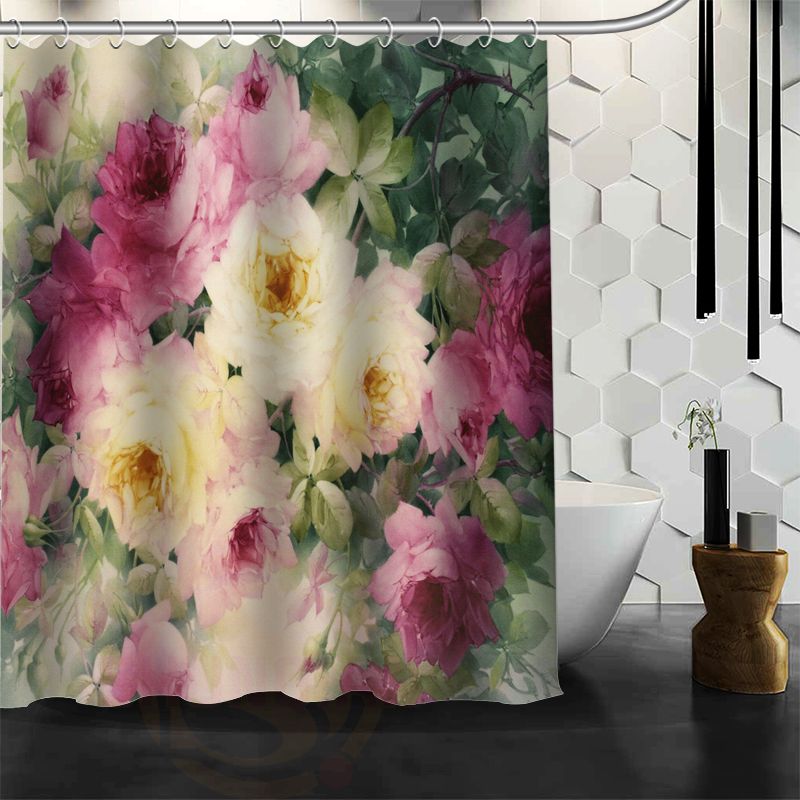 duschvorhang dusche ist umweltfreundlich transparent großhandel shunqian romantische schöne rosen muster benutzerdefinierte duschvorhang bad vorhang wasserdichte umweltfreundliche dusche von glenae duschvorhang dusche ist umweltfreundlich transparent großhandel shunqian romantische schöne rosen muster benutzerdefinierte duschvorhang bad vorhang wasserdichte umweltfreundliche dusche von glenae