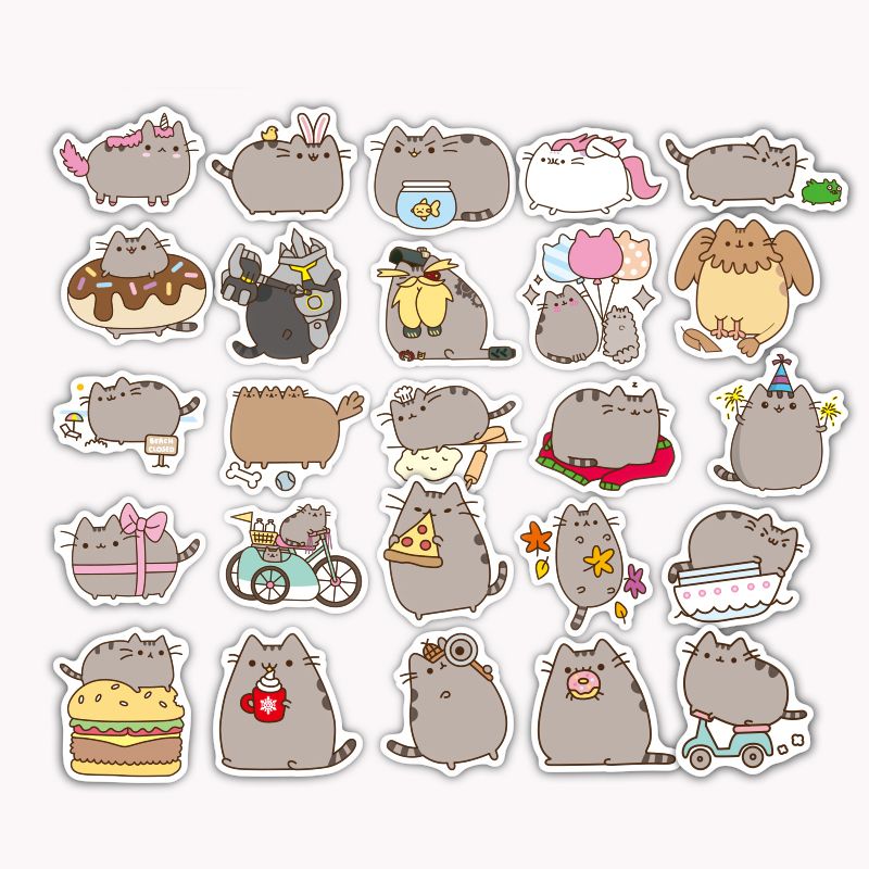 cartoon lovely cat cute stickers for tab phone laptop tv