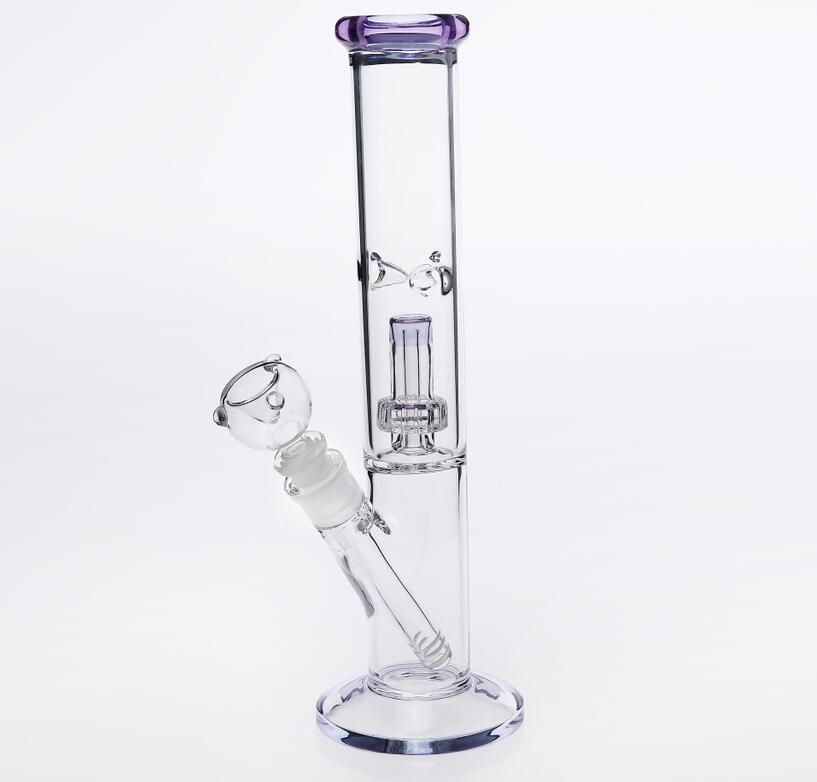 Collectible 8/" Glass Beaker Water Pipe Bong Bubbler Hookah w// Dome Perc Recycler