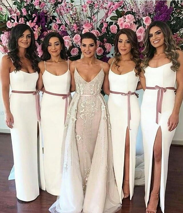 White Bridesmaid Dresses