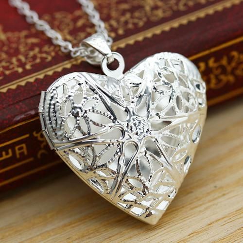 wholesale whole salephoto inside fashion women hollow sliver heart