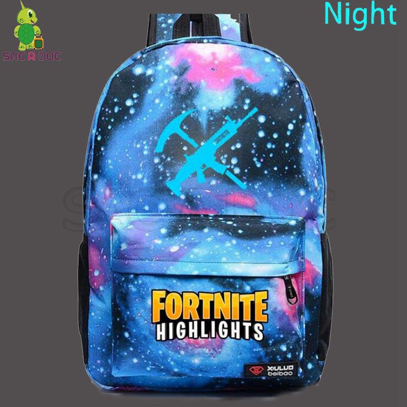fortnite battle royale luminous backpack galaxy space school bag for teenage boys girls daily backpack starry night book bags online with 43 7 piece on - fortnite galaxy