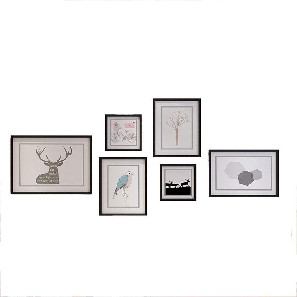 6 Photo Frame Wall Gallery Perfect Hanging Template Art Painting Core