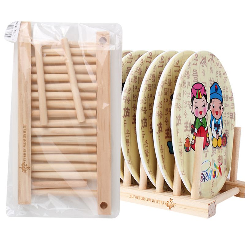 2018 Drainer Foldable Wooden Dish Rack Kitchen Storage Rack Plate ... 2018 Drainer Foldable Wooden Dish Rack Kitchen Storage Rack Plate ...