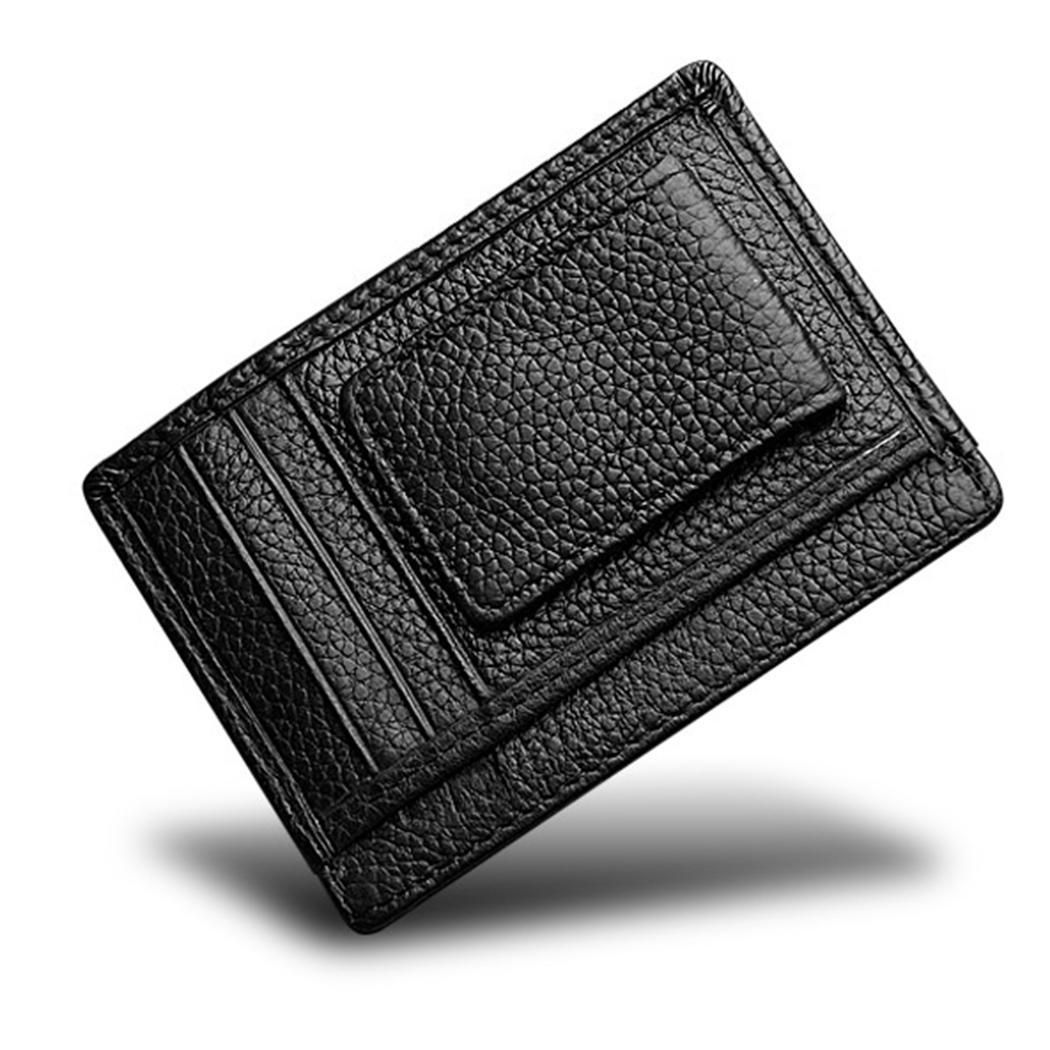 Multi Id Holder Leather Magnet Money Clip Mens Function Wallet Black - multi id holder leather magnet money clip mens function wallet black wallet black leather wallet from fairness01 29 3 dhgate com