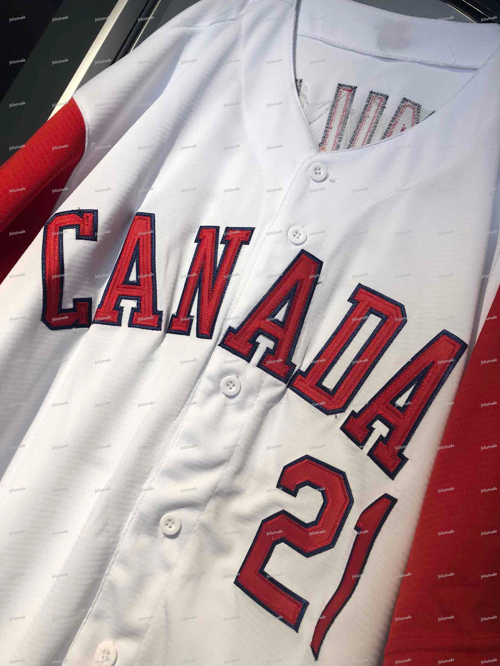 2020 #5 Freddie Freeman #55 Russell Martin Canada 2017 World Baseball