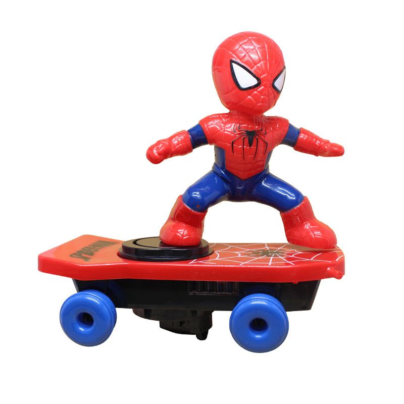 spiderman scooter electric car music led light toys