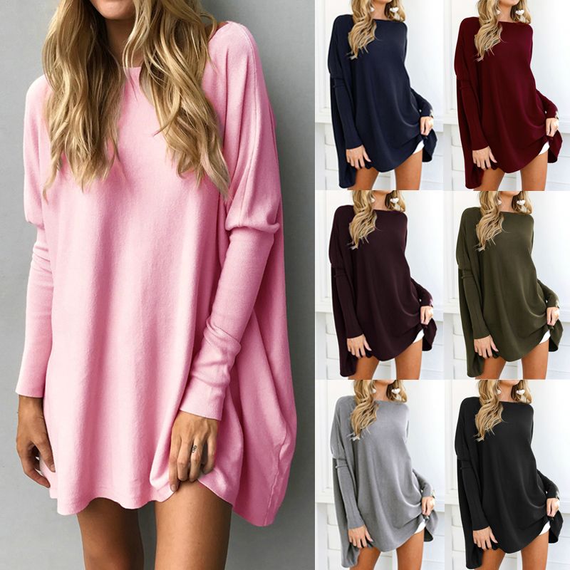 Oversized Women Long Batwing Sleeve Sweatshirt Sweater Pullover Jumper Top Shirt Oversized Women Long Batwing Sleeve Sweatshirt Sweater Pullover Jumper Top Shirt