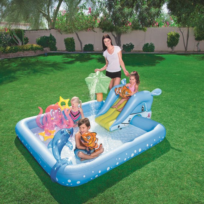 Acheter Famille Piscine Gonflable Enfant Adulte Enfants Bleu Jardin
