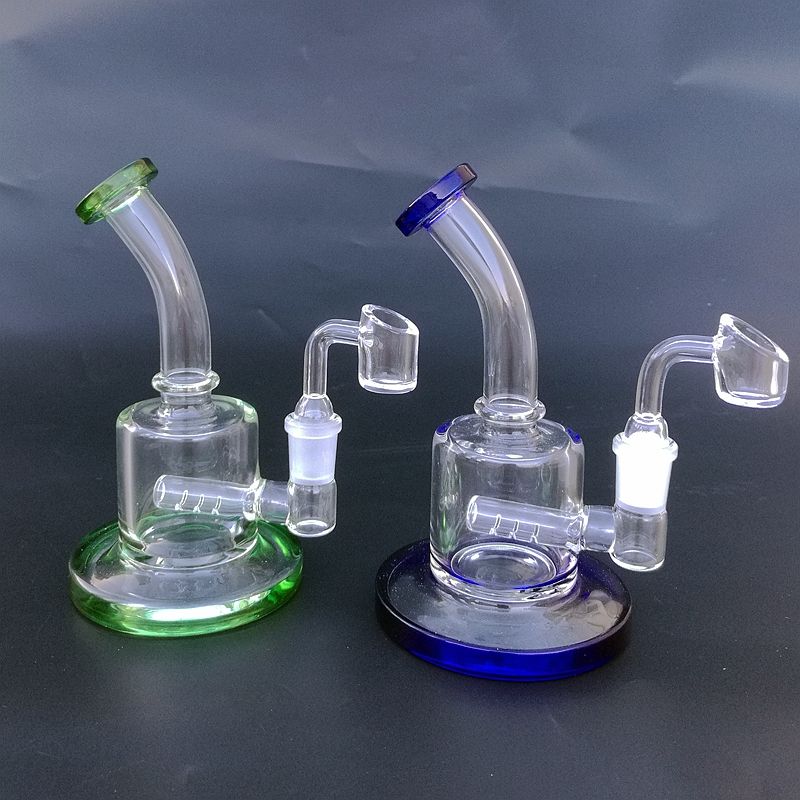 2019 Wholesale Free DHL Colored Mini Dab Rigs Small Bong Inline Perc