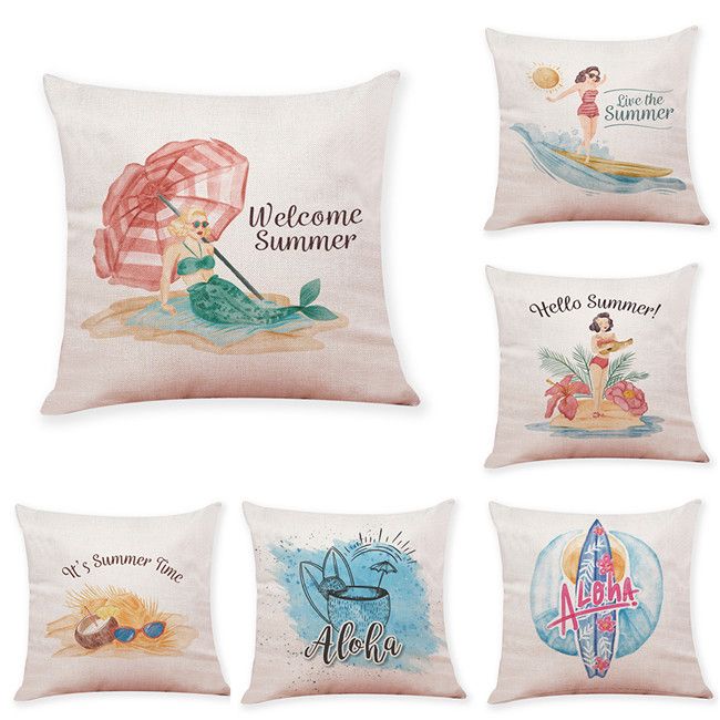 Relaxing Holiday Linen Cushion Covers Home Office Sofa Square Pillow Delectable Relax Decorative Pillow Relaxing Holiday Linen Cushion Covers Home Office Sofa Square Pillow Delectable Relax Decorative Pillow