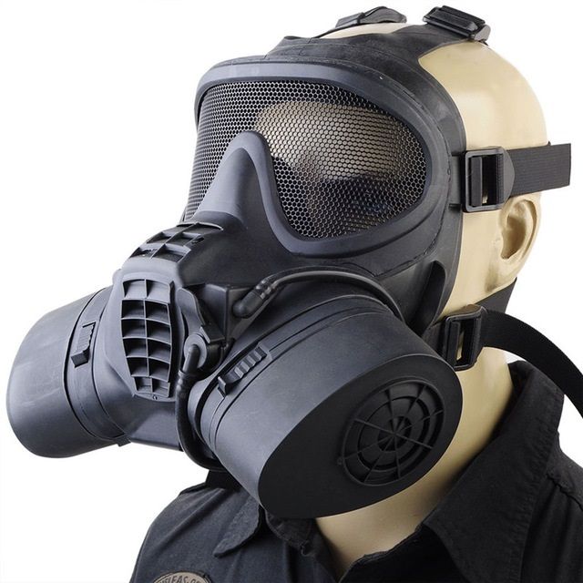 2018 Airsoft Tactical Face Mask Gas Masks For Men Hunting Combat Outdoor Paintball Airsoft Gas