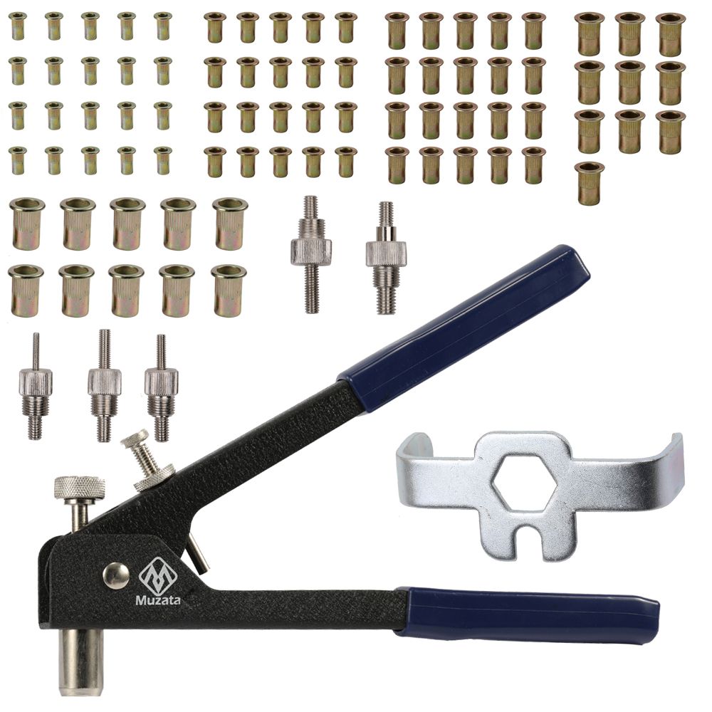 2019 Blind Rivet Gun Threaded Insert Hand Riveting Kit Rivet Nuts Nail