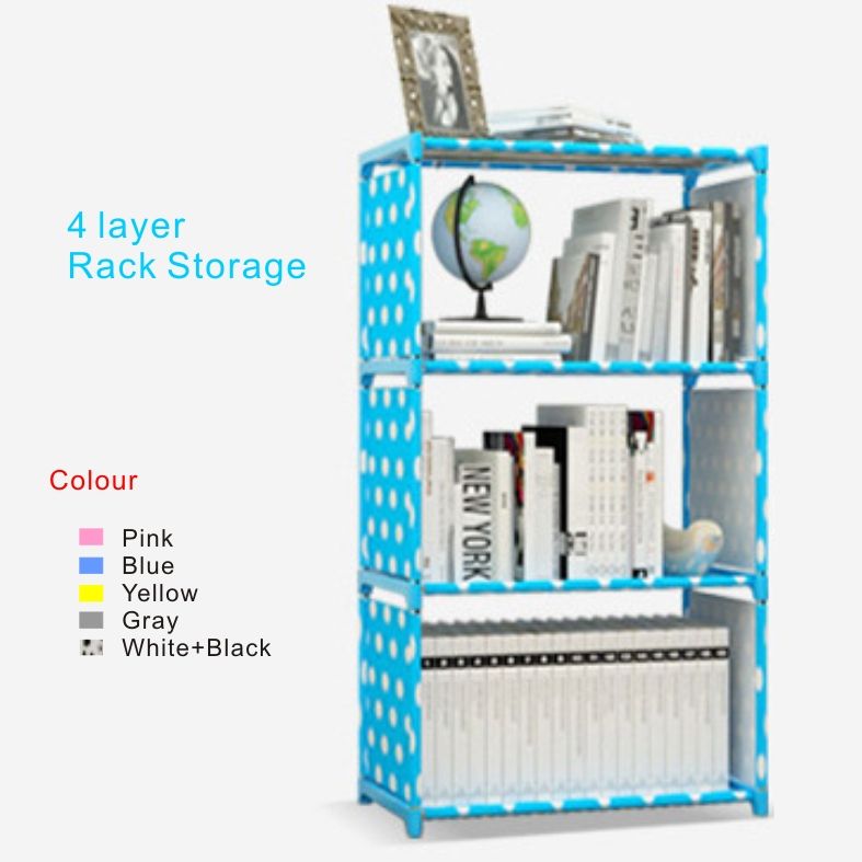 Compre Nuevo Estante De Almacenamiento De Libros Multifuncional Rack 4