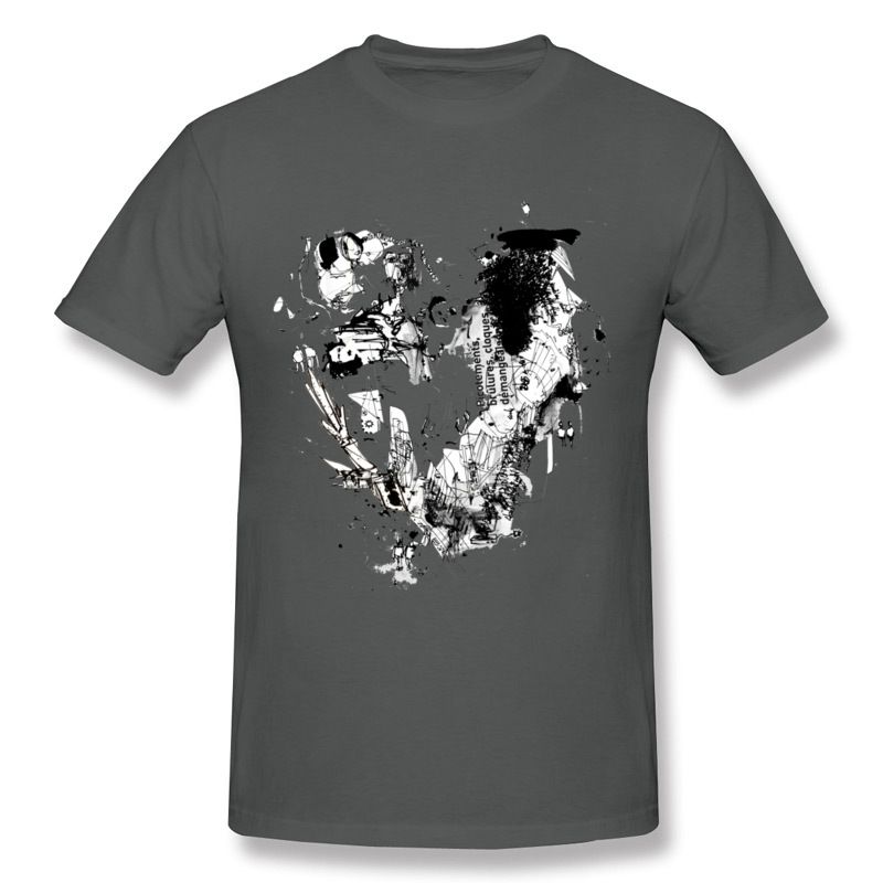 Jersey de tela estampada gotas de azul blanco negro algodón
