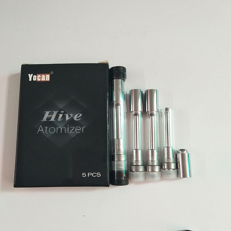Yocan Hive Atomizer Empty Wax Cartridge Dual Quartz Coil Dry Herb