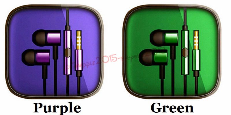 Earphone 3.5mm Metal For Xiaomi piston Headphone Universal Noise Cancelling In-Ear Headset For iPhone Samsung Smart android phone