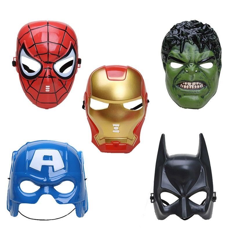 Marvel the Avengers Mask Superhero Masks Kids Spiderman Iron Man Hulk