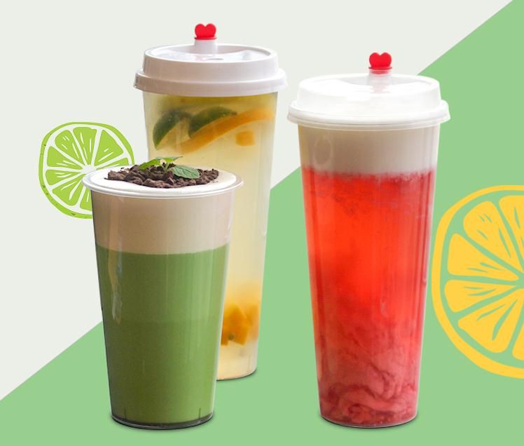 2018 90mm caliber thick transparent disposable tea cup plastic cup