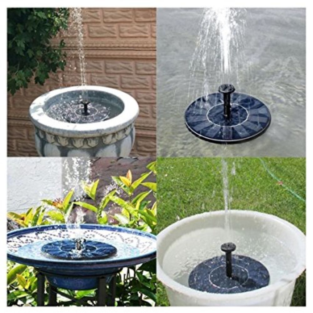 2018 Solar Bird Bath Fountain Pump 14w Free Standing Solar