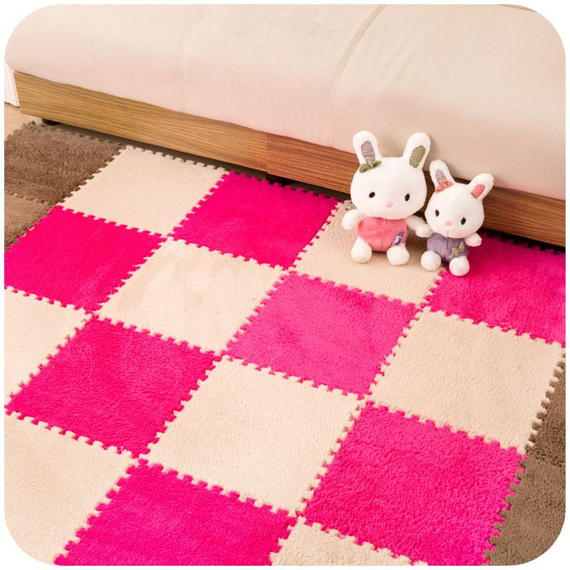 8pcs Puzzle Floor Mat Door Carpet Foam Pad Baby Crawling Cutting Area Rug For Living Room Bed Tapetes Para Casa Sala Blanket