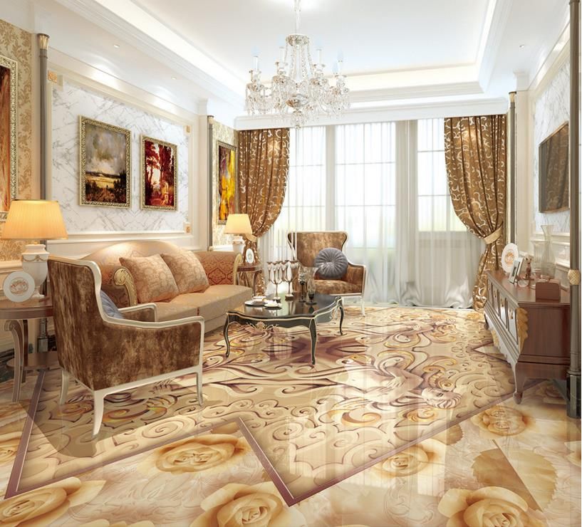 Customize 3d Flooring Human Sculpture Wallpaper 3d Floor Murals