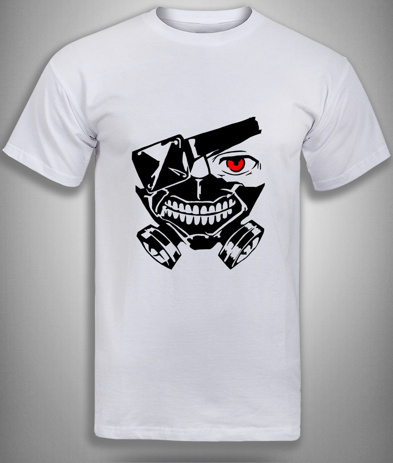Tokyo Ghoul T ShirtRed Eyed Ken Kaneki Mask Anime Manga Top Unisex