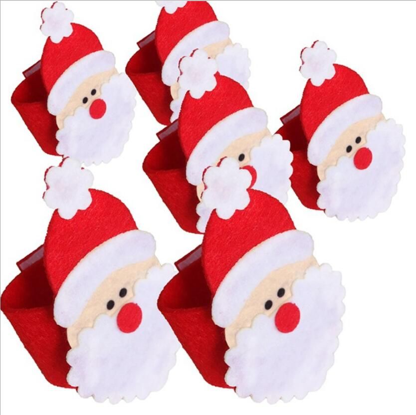 christmas decorations three dimensional santa claus non woven christmas decorations three dimensional santa claus non woven napkins set hotel table scene napkin buckle christmas supplies house decor for christmas house