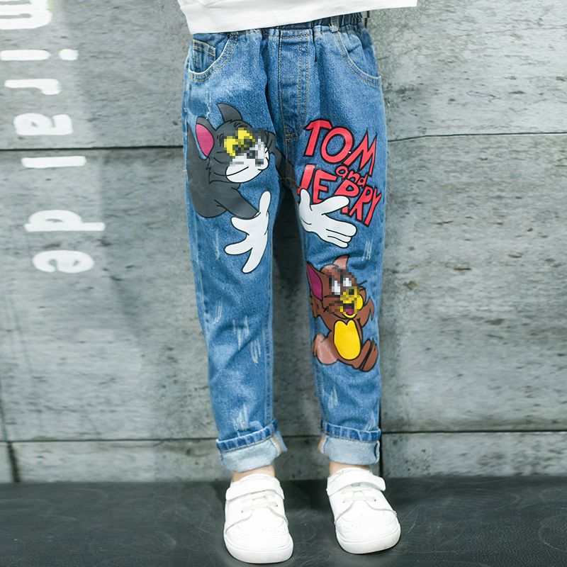 2017 New Fashion Boy Girl Tom And Jerry Clothes Baby Denim Pants Children  Cartoon Kids Trousers Jeans 2 3 4 5 6 7 8 9 10 Years From Cxk7, $18.1 |  DHgate.Com