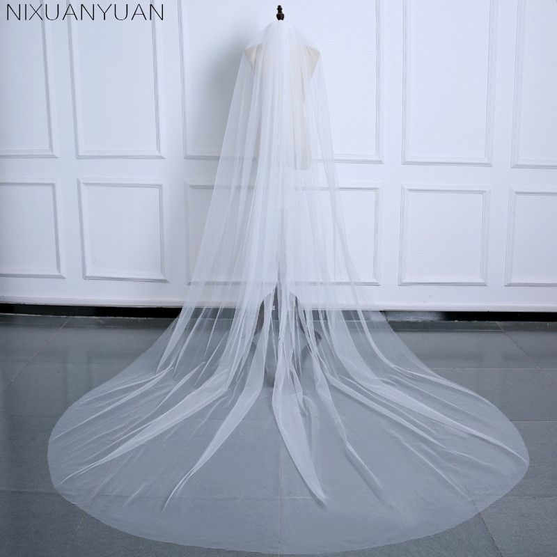 Wholesale Cheap Wedding Veil New Long Bridal Veils With Comb 3m