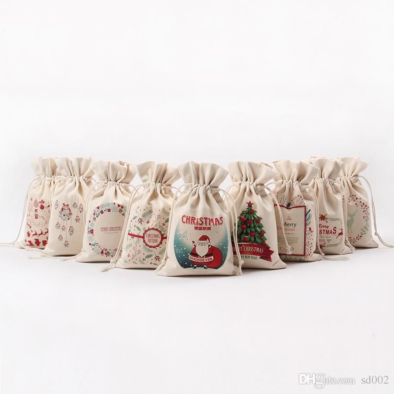 2018 christmas theme bundle pocket for many styles canvas drawstring 2018 christmas theme bundle pocket for many styles canvas drawstring bag creative gift storage bags 3 68xx c r from bd001 0 99 dhgate com