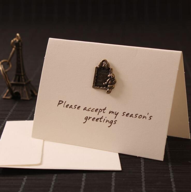 metal retro postcards with envelope holiday message blessing card metal retro postcards with envelope holiday message blessing card new year christmas gift cards wedding party invitation card gift card available buying