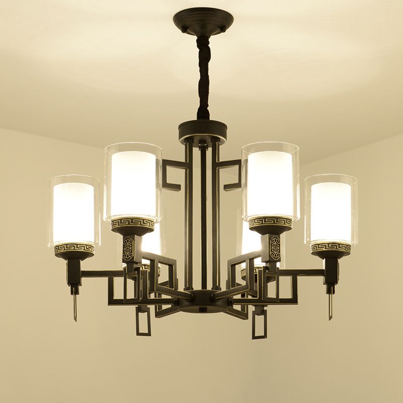 China Glass Cover Led Lamp Wrought Iron Chandelier 8 10 Heads Living China Glass Cover Led Lamp Wrought Iron Chandelier 8 10 Heads Living Room Bedroom Hall Hotel Home Lighing Suspension G404 Simple Ship