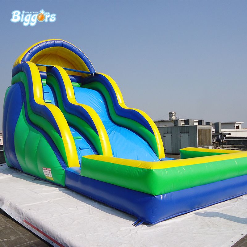 Satın Al Blowers Ile Açık Büyük Şişme Su Kaydırağı Havuzu Su Parkı