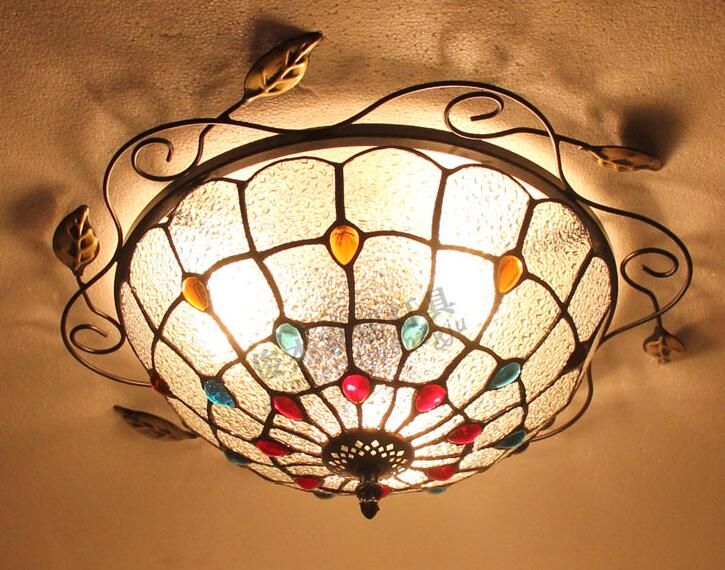 Plafoniere Per Veranda : Großhandel tiffany decke led home gang veranda korridor balkon