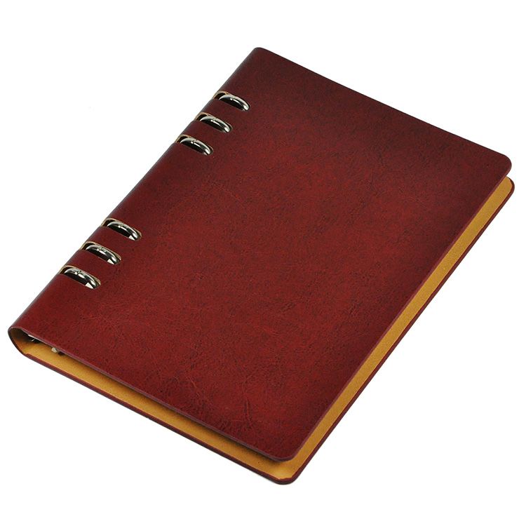 2019 Wholesale A5 Leather Journal Diary Spiral Notebook Loose Leaf